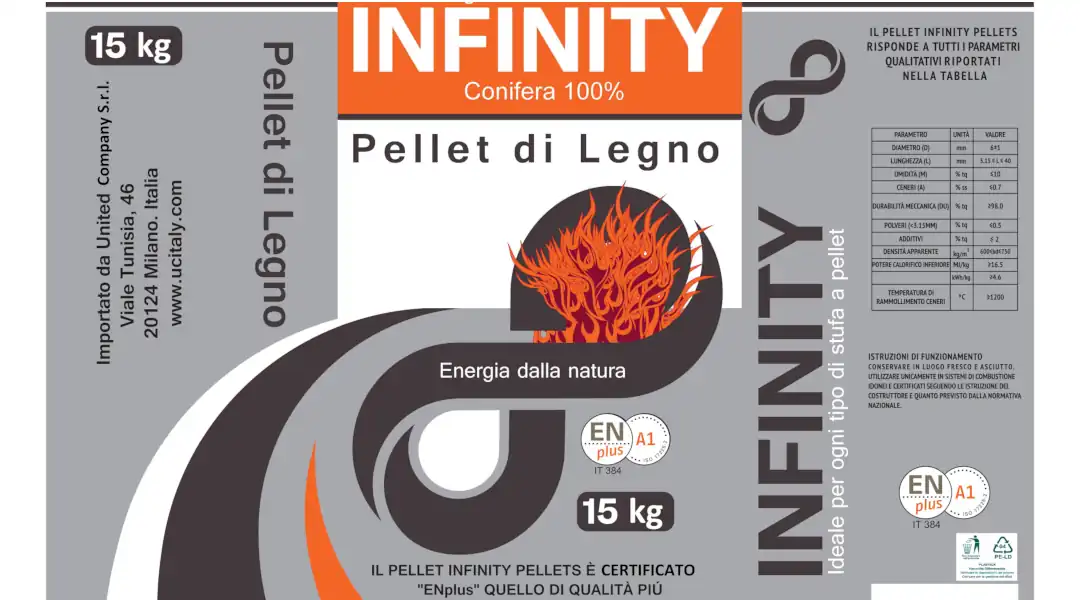 scheda tecnica pellet Infinity